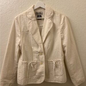 Style Land Seersucker Couquette Blazer